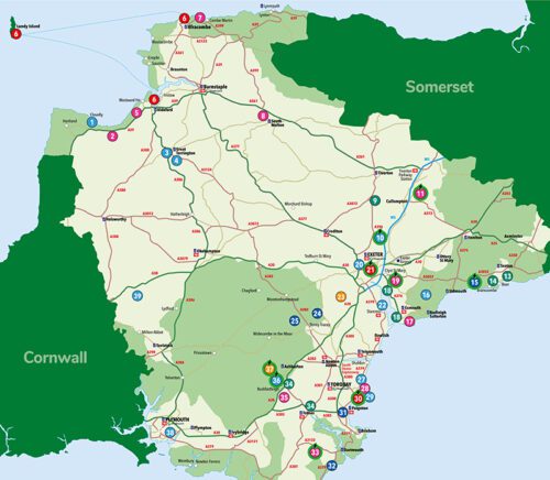 Visiting Devon In 2024 Devon S Top Attractions   2024 WebsiteMap 1 500x436 