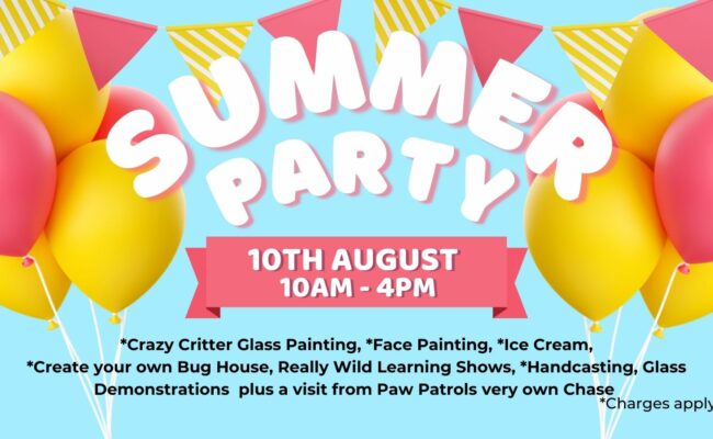 Summer party at Dartington Crystal