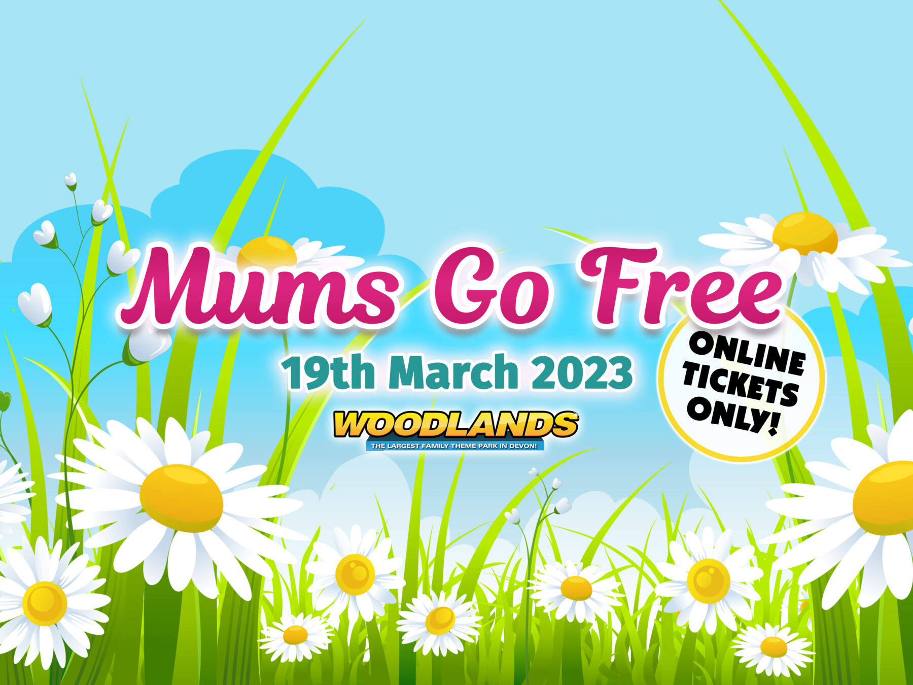 Mums go FREE at Woodlands Family Theme Park this Mother's Day