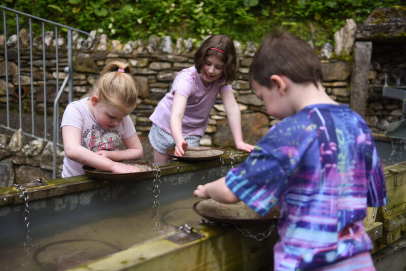 Watermouth Castle Panning for Gold