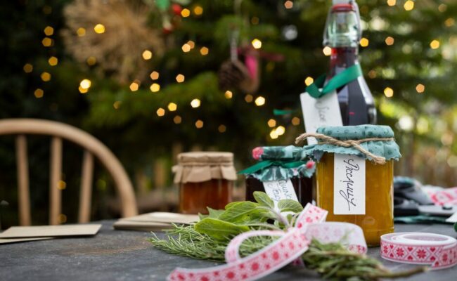 A festive table